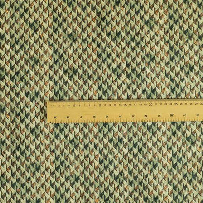 Glamour Geometric Collection Print Velvet Upholstery Fabric Brown Small Houndstooth Pattern CTR-1007 - Roman Blinds