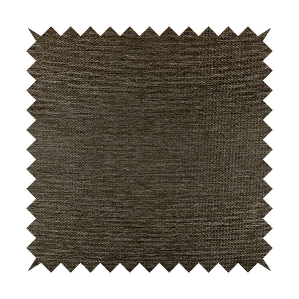 Metropolitan Collection Plain Chenille Smooth Textured Brown Colour Upholstery Fabric CTR-102 - Made To Measure Curtains