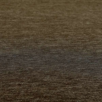 Metropolitan Collection Plain Chenille Smooth Textured Brown Colour Upholstery Fabric CTR-102 - Roman Blinds