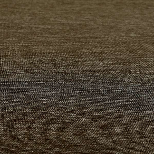 Metropolitan Collection Plain Chenille Smooth Textured Brown Colour Upholstery Fabric CTR-102 - Made To Measure Curtains