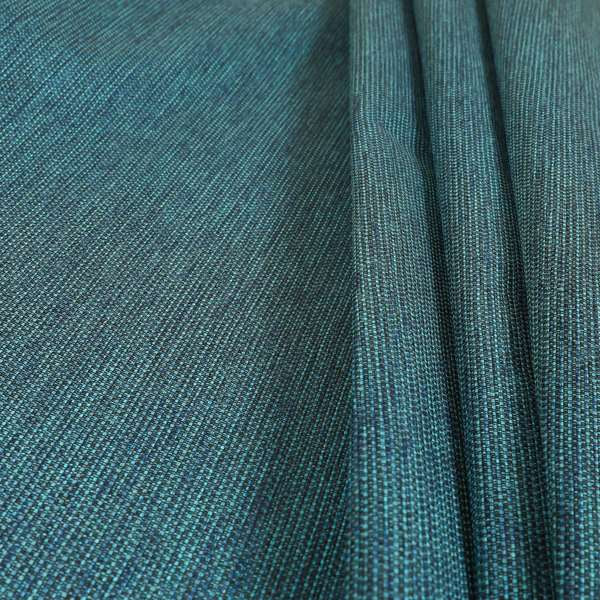 Metropolitan Collection Plain Chenille Smooth Textured Teal Blue Colour Upholstery Fabric CTR-103 - Roman Blinds