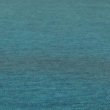 Metropolitan Collection Plain Chenille Smooth Textured Teal Blue Colour Upholstery Fabric CTR-103 - Roman Blinds