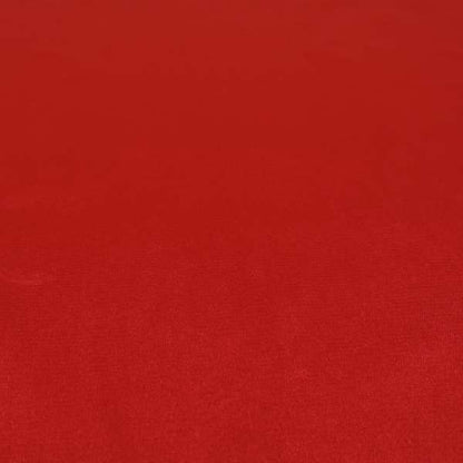 Poppy Soothing Velour Velvet Upholstery Furnishing Red Fabric CTR-1030 - Roman Blinds