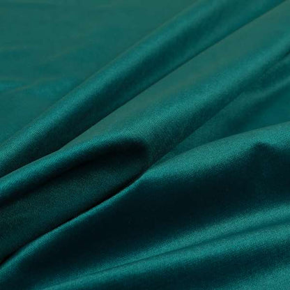 Poppy Soothing Velour Velvet Upholstery Furnishing Blue Teal Fabric CTR-1031 - Made To Measure Curtains