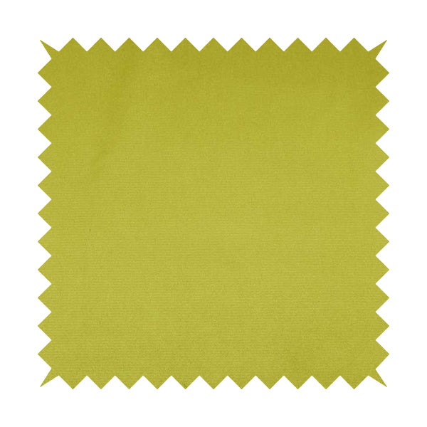 Poppy Soothing Velour Velvet Upholstery Furnishing Yellow Fabric CTR-1033 - Roman Blinds