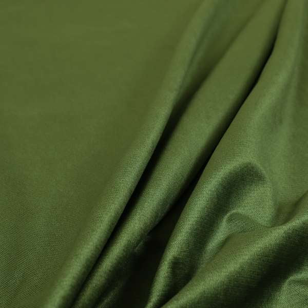 Poppy Soothing Velour Velvet Upholstery Furnishing Green Fabric CTR-1034 - Roman Blinds