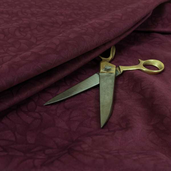 Mikado Self Pattern Soft Velour Velvet Upholstery Fabric In Purple Colour CTR-1037 - Made To Measure Curtains