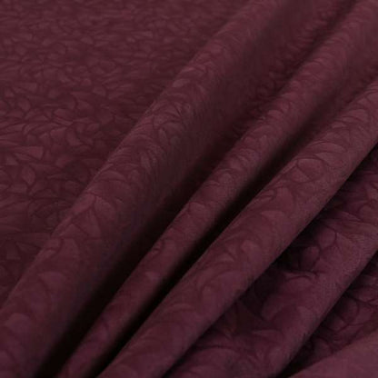 Mikado Self Pattern Soft Velour Velvet Upholstery Fabric In Purple Colour CTR-1037 - Handmade Cushions