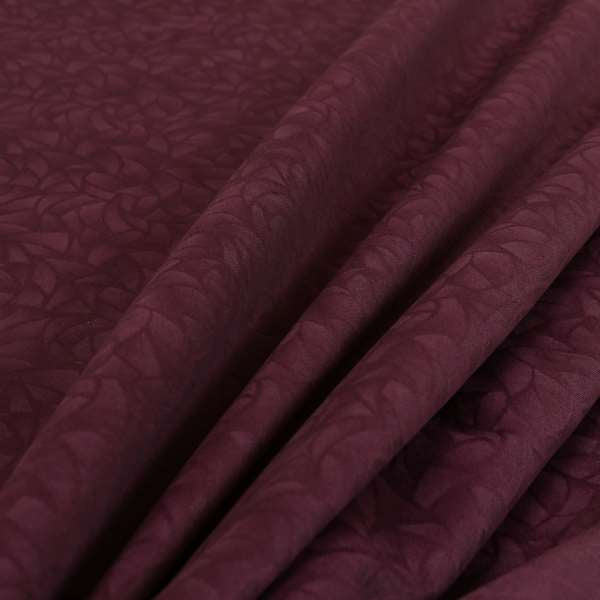 Mikado Self Pattern Soft Velour Velvet Upholstery Fabric In Purple Colour CTR-1037 - Made To Measure Curtains