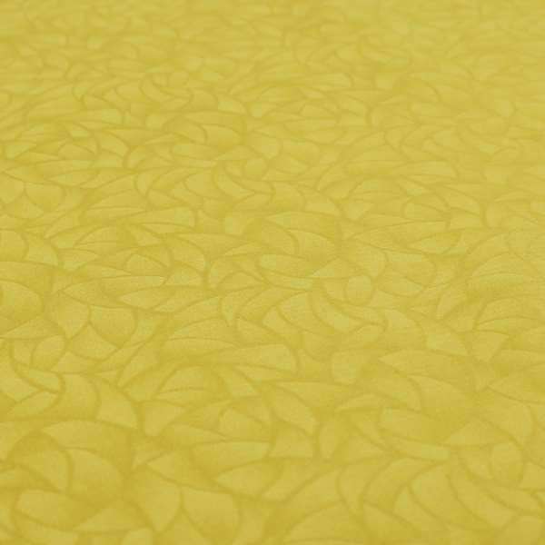 Mikado Self Pattern Soft Velour Velvet Upholstery Fabric In Yellow Colour CTR-1038 - Made To Measure Curtains