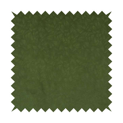 Mikado Self Pattern Soft Velour Velvet Upholstery Fabric In Green Colour CTR-1039 - Roman Blinds