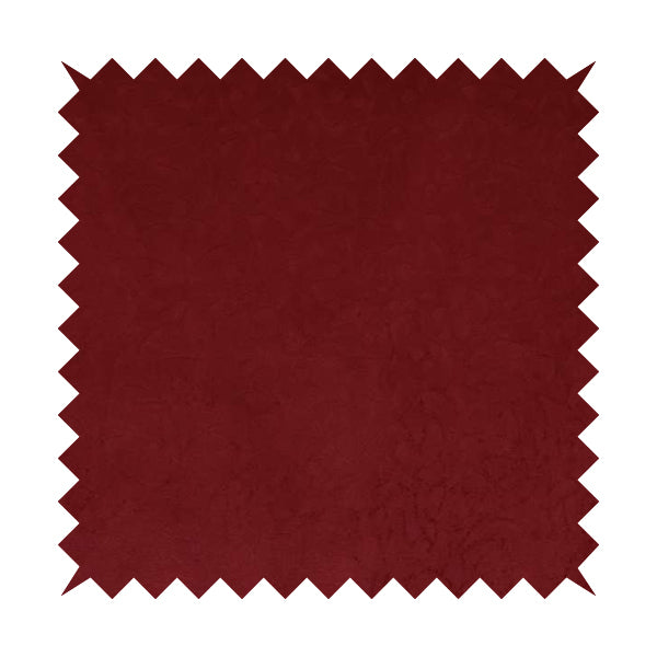 Mikado Self Pattern Soft Velour Velvet Upholstery Fabric In Red Colour CTR-1040 - Made To Measure Curtains