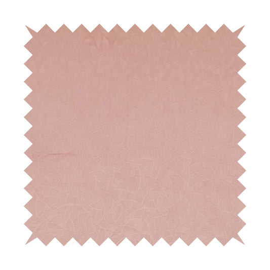 Mikado Self Pattern Soft Velour Velvet Upholstery Fabric In Pink Colour CTR-1043