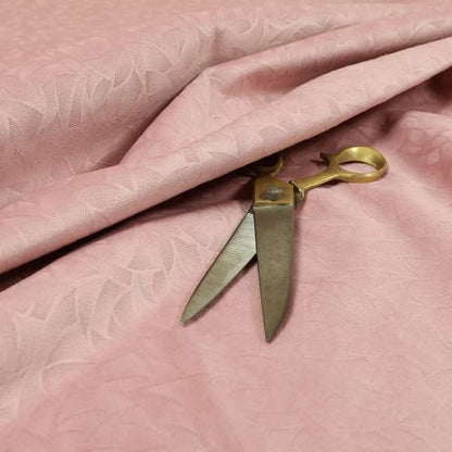 Mikado Self Pattern Soft Velour Velvet Upholstery Fabric In Pink Colour CTR-1043 - Roman Blinds