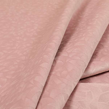 Mikado Self Pattern Soft Velour Velvet Upholstery Fabric In Pink Colour CTR-1043 - Roman Blinds