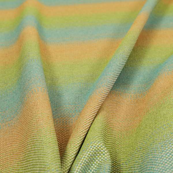 Mineral Weaves Multicoloured Orange Blue Green Heavyweight Chenille Upholstery Fabric CTR-1044 - Roman Blinds