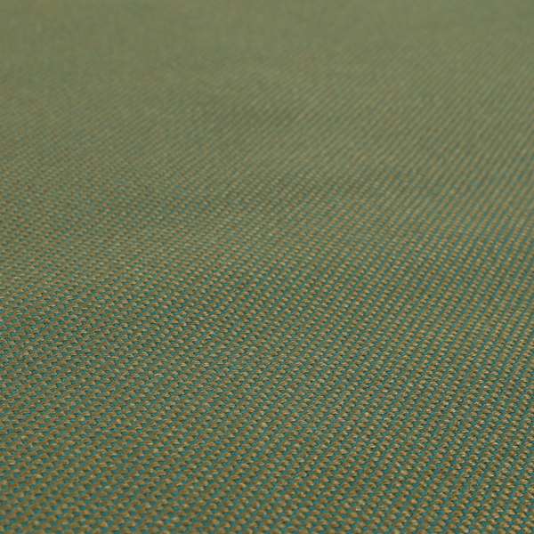 Bilbao Weave Textured Chenille Teal Brown Colour Furnishing Fabric CTR-1049 - Roman Blinds