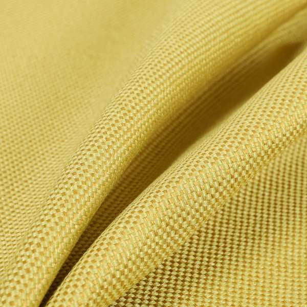 Bilbao Weave Textured Chenille Yellow Colour Furnishing Fabric CTR-1052