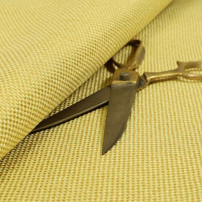 Bilbao Weave Textured Chenille Yellow Colour Furnishing Fabric CTR-1052 - Roman Blinds