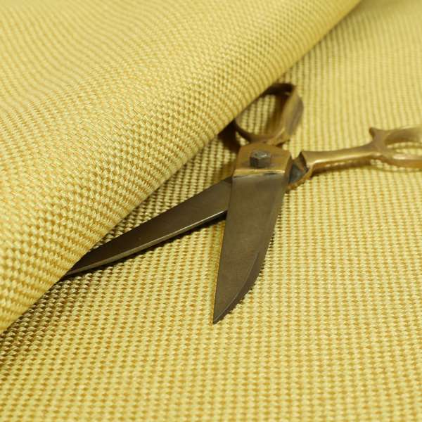 Bilbao Weave Textured Chenille Yellow Colour Furnishing Fabric CTR-1052 - Made To Measure Curtains