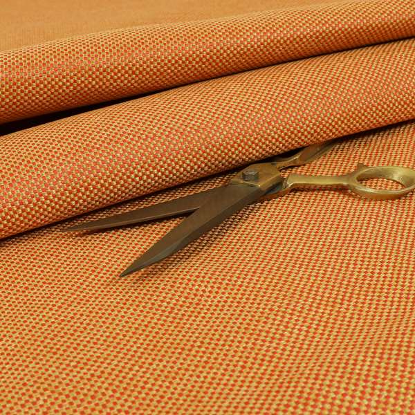 Bilbao Weave Textured Chenille Pink Gold Colour Furnishing Fabric CTR-1053 - Made To Measure Curtains