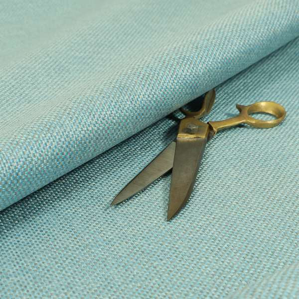 Bilbao Weave Textured Chenille Blue Colour Furnishing Fabric CTR-1054 - Made To Measure Curtains