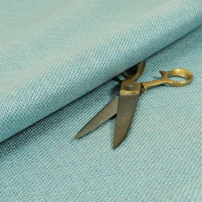 Bilbao Weave Textured Chenille Blue Colour Furnishing Fabric CTR-1054