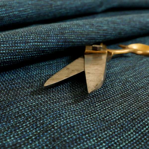 Metropolitan Collection Plain Chenille Smooth Textured Blue Colour Upholstery Fabric CTR-106 - Roman Blinds