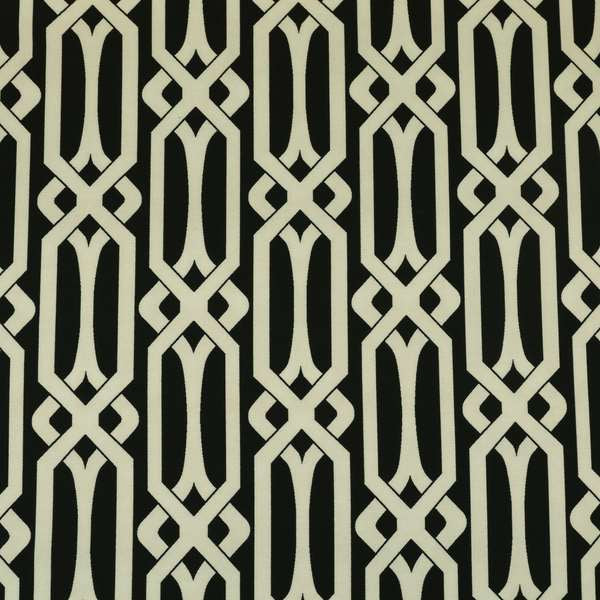 Serengeti Black White Reversible Imperial Trellis Pattern Furnishing Chenille Upholstery Fabric CTR-1066 - Handmade Cushions