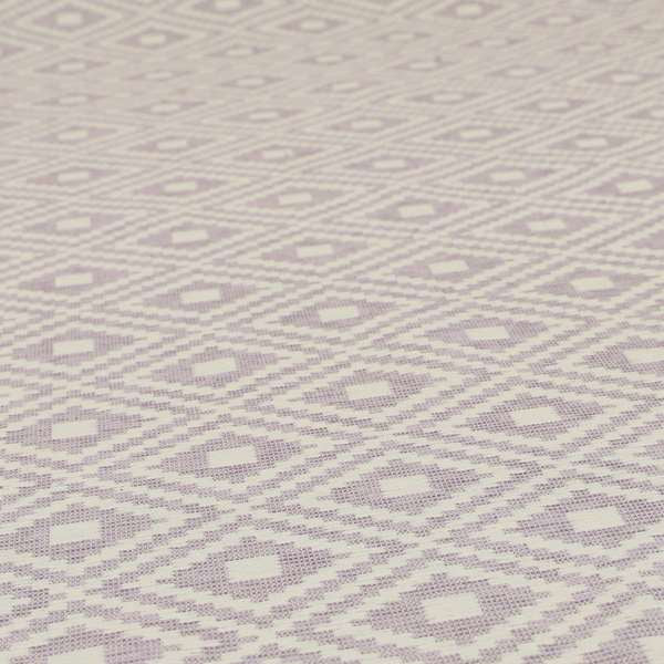 Jehan Star Kilim Pattern In Pink Colour Furnishing Upholstery Fabric CTR-1071 - Roman Blinds