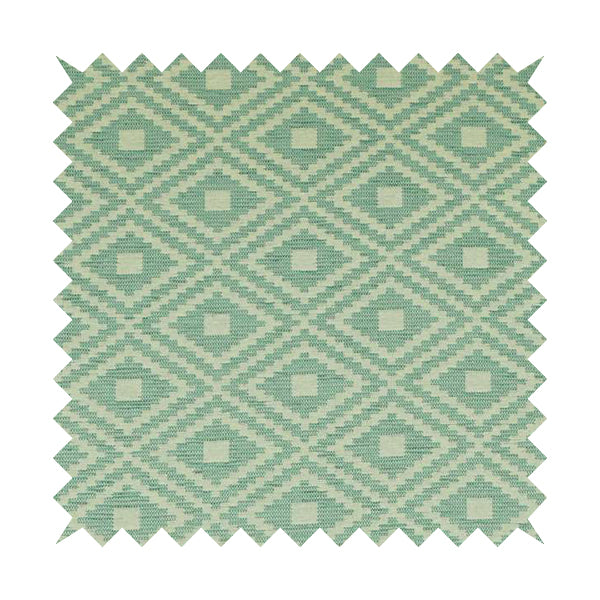 Jehan Star Kilim Pattern In Blue Colour Furnishing Upholstery Fabric CTR-1072 - Roman Blinds