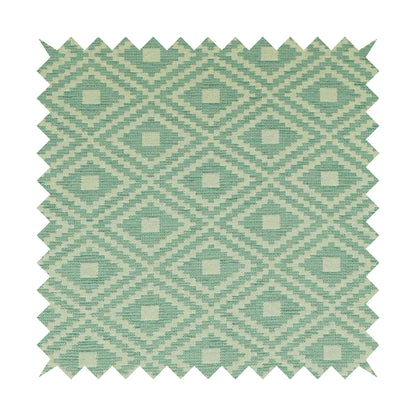 Jehan Star Kilim Pattern In Blue Colour Furnishing Upholstery Fabric CTR-1072 - Roman Blinds