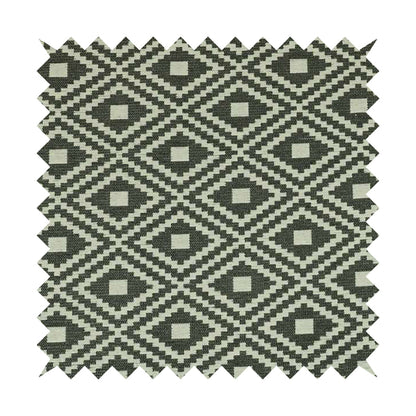 Jehan Star Kilim Pattern In Grey Colour Furnishing Upholstery Fabric CTR-1074