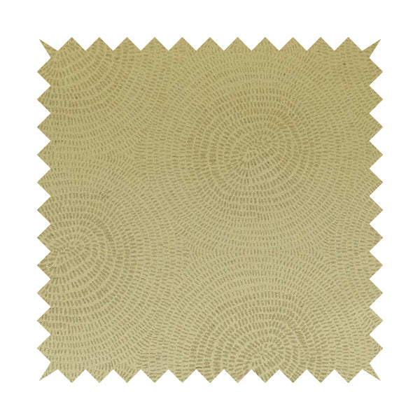 Fenton Circular Pattern In Beige Colour Furnishing Upholstery Fabric CTR-1076 - Made To Measure Curtains