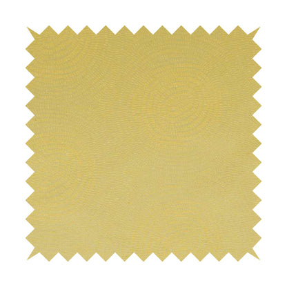 Fenton Circular Pattern In Yellow Colour Furnishing Upholstery Fabric CTR-1077 - Made To Measure Curtains