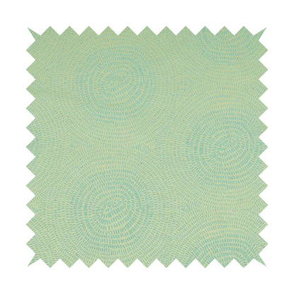 Fenton Circular Pattern In Light Blue Colour Furnishing Upholstery Fabric CTR-1079 - Roman Blinds