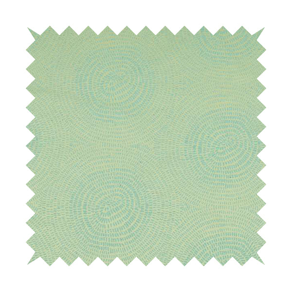 Fenton Circular Pattern In Light Blue Colour Furnishing Upholstery Fabric CTR-1079 - Made To Measure Curtains