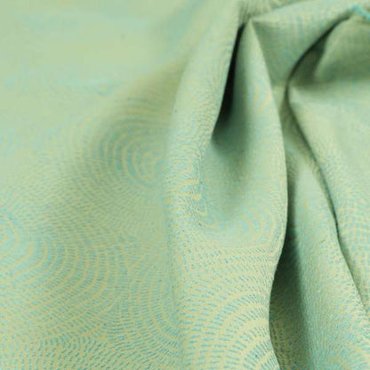 Fenton Circular Pattern In Light Blue Colour Furnishing Upholstery Fabric CTR-1079 - Made To Measure Curtains