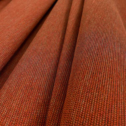 Metropolitan Collection Plain Chenille Smooth Textured Orange Colour Upholstery Fabric CTR-108 - Made To Measure Curtains