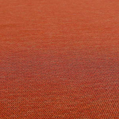 Metropolitan Collection Plain Chenille Smooth Textured Orange Colour Upholstery Fabric CTR-108 - Handmade Cushions