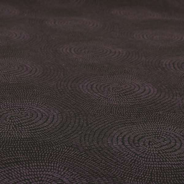 Fenton Circular Pattern In Purple Colour Furnishing Upholstery Fabric CTR-1083 - Roman Blinds