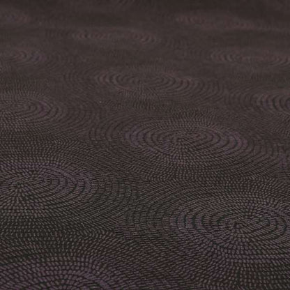 Fenton Circular Pattern In Purple Colour Furnishing Upholstery Fabric CTR-1083 - Made To Measure Curtains