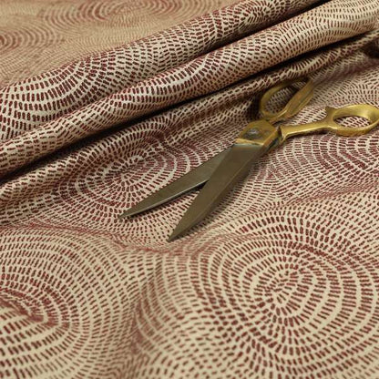 Fenton Circular Pattern In Pink Colour Furnishing Upholstery Fabric CTR-1084 - Roman Blinds