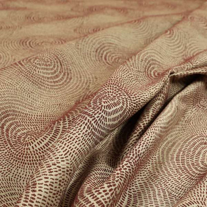 Fenton Circular Pattern In Pink Colour Furnishing Upholstery Fabric CTR-1084