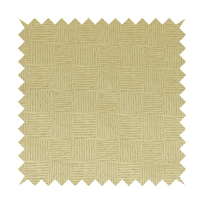 Noah Beige Colour Gingham Stripe Pattern Upholstery Fabrics CTR-1088 - Roman Blinds