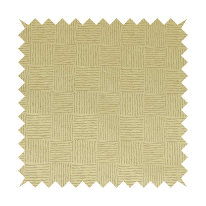 Noah Beige Colour Gingham Stripe Pattern Upholstery Fabrics CTR-1088