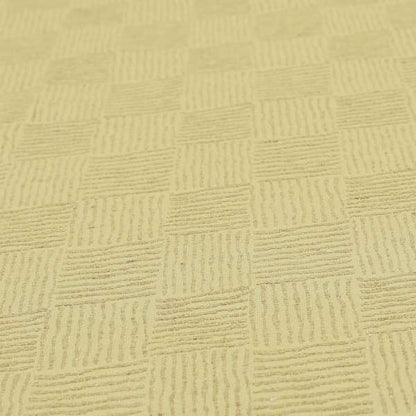 Noah Beige Colour Gingham Stripe Pattern Upholstery Fabrics CTR-1088 - Roman Blinds