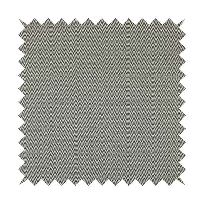 Elemental Collection Chevron Pattern Soft Wool Textured Grey White Colour Upholstery Fabric CTR-109 - Roman Blinds