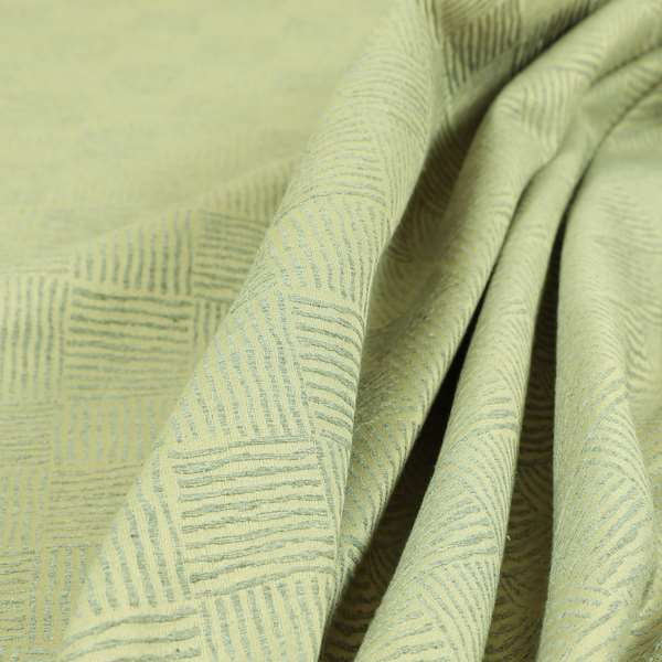 Noah Grey Colour Gingham Stripe Pattern Upholstery Fabrics CTR-1090 - Made To Measure Curtains