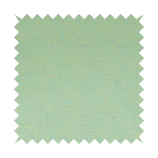 Noah Light Blue Colour Gingham Stripe Pattern Upholstery Fabrics CTR-1091 - Made To Measure Curtains